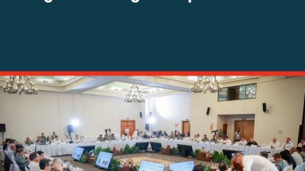 Israel Vega Rodríguez, encargado de despacho de la FGE Michoacán, en la Novena Reunión de Seguridad Regional sobre seguridad