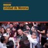 Dos líderes morenistas, Gladyz Butanda y Osvaldo Ruiz, hablando ante militantes en Morelia durante evento sobre unidad de