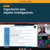 Pantalla de videoconferencia virtual con 230 servidores públicos de la Fiscalía de Michoacán participando en la capacitación