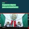 Ilustración simbólica de un familiar sentado en un espacio acogedor y digno dentro de un hospital público en Michoacán, con