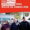 Autoridades en la glorieta de Tzurumútaro, Pátzcuaro, durante el arranque del operativo de seguridad en la noche de ánimas