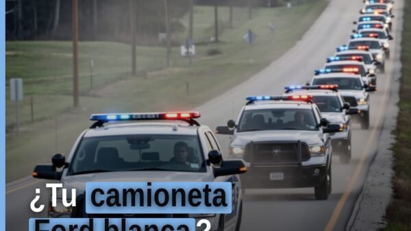 Camioneta Ford blanca de doble rodado asegurada por la Fiscalía Michoacán en Tehuantepec, Coalcomán