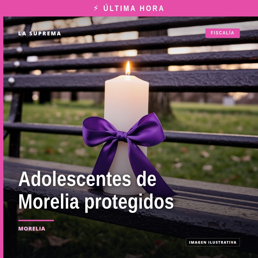 Ilustración simbólica de protección a dos adolescentes en Morelia tras detención por violación equiparada