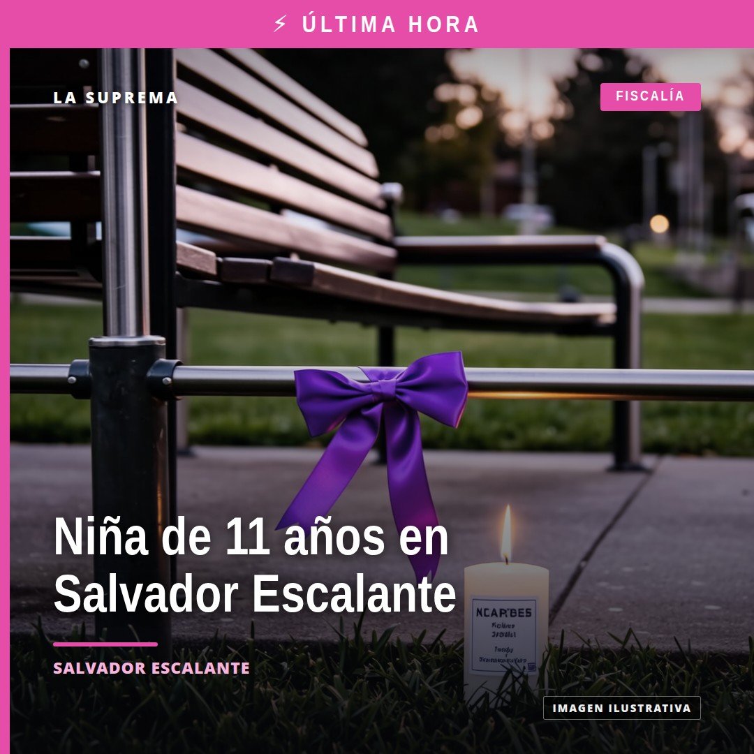 Ilustración simbólica de protección infantil con fondo que sugiere un entorno rural de Michoacán, relacionado con niña de 11