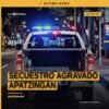 Ilustración simbólica de justicia y protección: balanza y escudo sobre fondo con siluetas de tres mujeres y la palabra