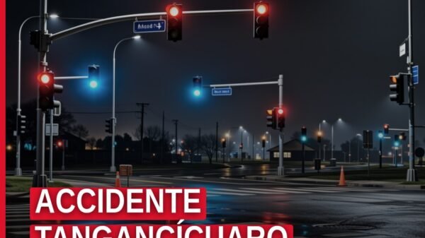 Ilustración simbólica de una camioneta Dodge Durango y una motocicleta en la carretera Tangancícuaro-Tlazazalca, relacionada