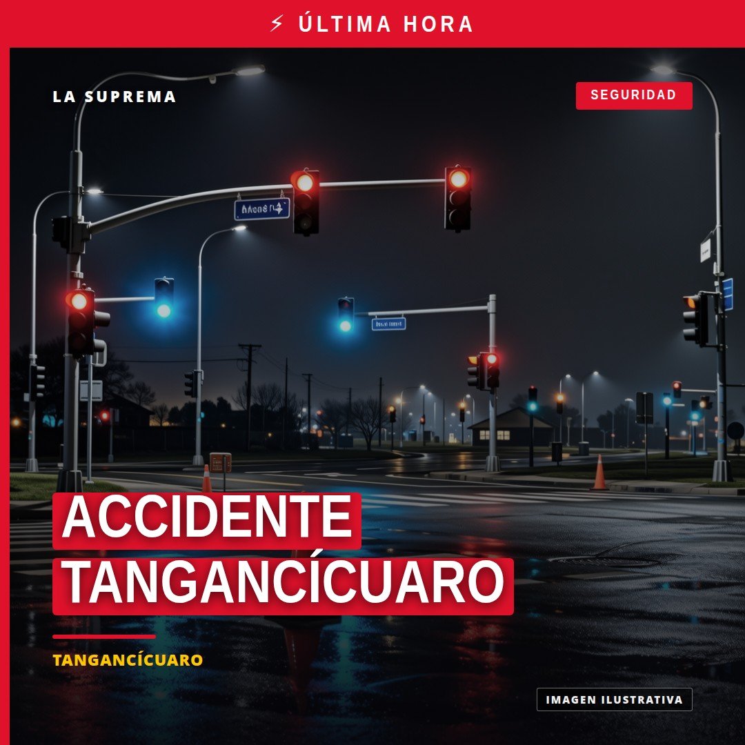 Ilustración simbólica de una camioneta Dodge Durango y una motocicleta en la carretera Tangancícuaro-Tlazazalca, relacionada