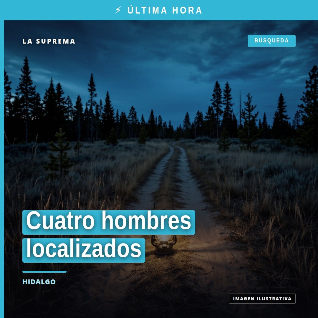 Ilustración simbólica de cuatro personas adultas reunidas bajo un cielo claro en Michoacán, representando los cuatro hombres