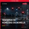 Ilustración simbólica de balanza de justicia y silueta de Morelia al fondo, representando la vinculación por tentativa de