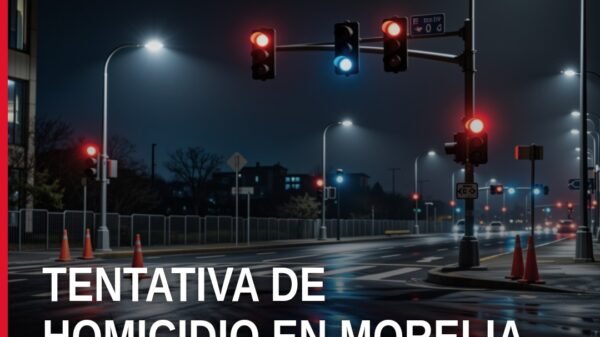 Ilustración simbólica de balanza de justicia y silueta de Morelia al fondo, representando la vinculación por tentativa de