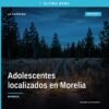 Ilustración simbólica de tres adolescentes caminando juntos hacia una casa en Morelia, con fondo de silueta urbana y logo de
